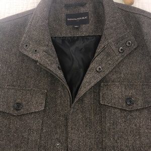 Banana republic men wool tweed dress jacket